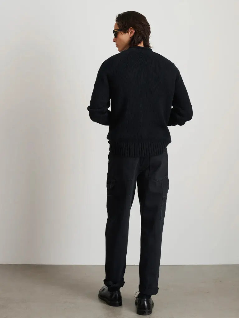 Painter Pant in Recycled Denim- Washed Black - Eames NW