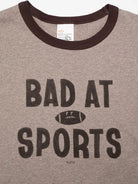 Bad At Sport Tee- Greymelange Nudie