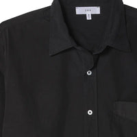 Poplin Standard Shirt- Black