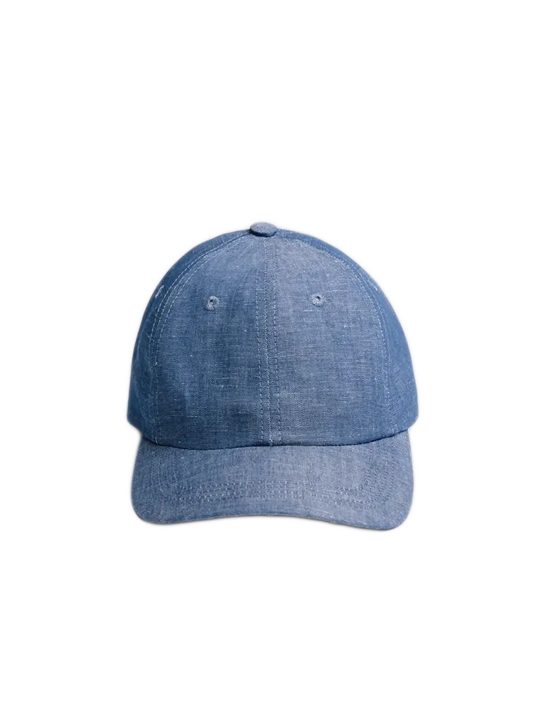 Ball Cap- Linen Chambray American Trench