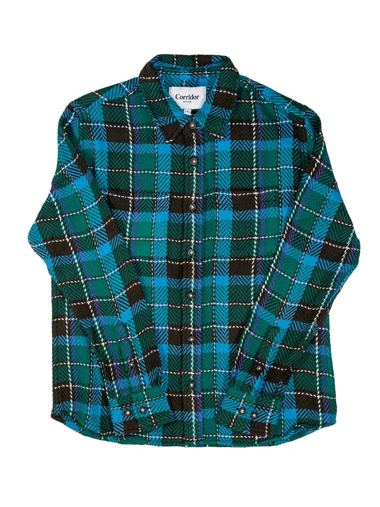 Acid Plaid- Tacoma Blue - Eames NW