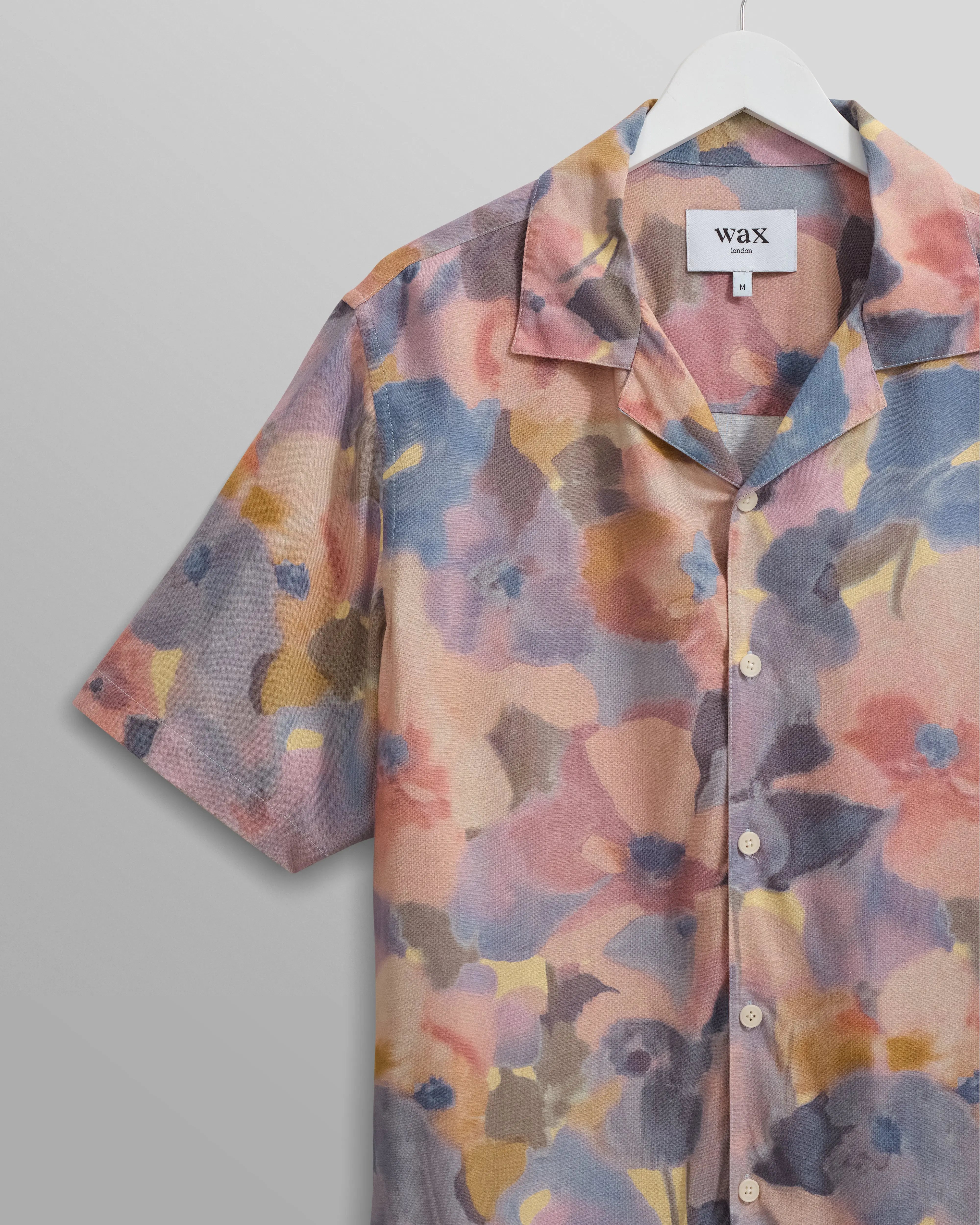 Didcot Shirt- Botanic Blue/Pink - Eames NW