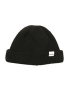 Merino Wool Dockworker Beanie- Black Druthers