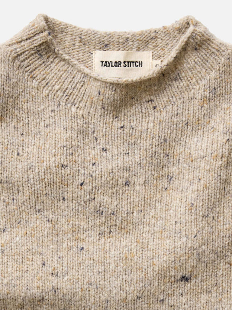 Seafarer Rollneck- Natural Donegal Taylor Stitch Sweaters