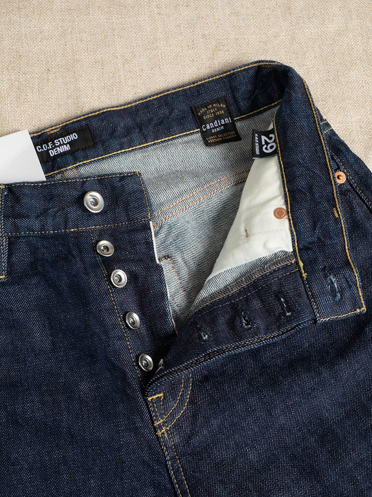 M9 14oz Regenerative Selvedge- Rinsed C.O.F. Studio Denim