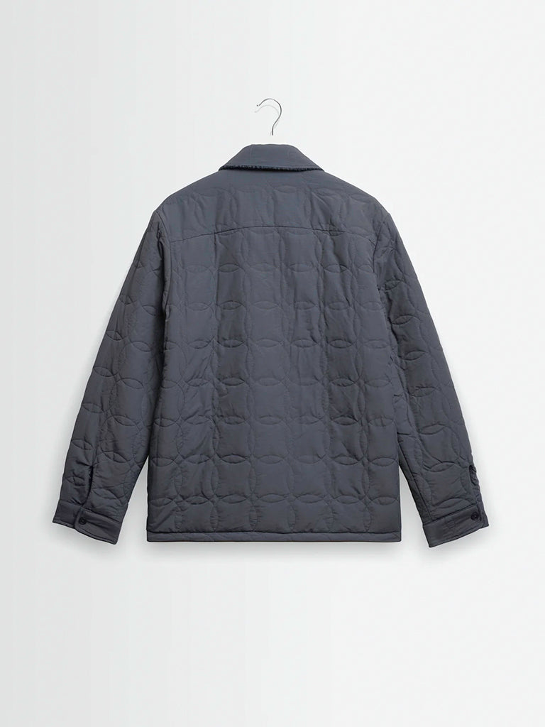 Mount Reversible Overshirt- Grey Bobble Wool Wax London Jackets