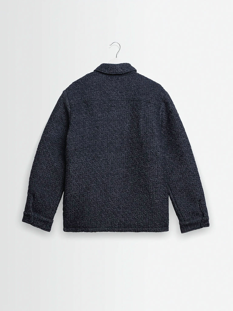 Mount Reversible Overshirt- Grey Bobble Wool Wax London Jackets