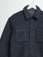 Mount Reversible Overshirt- Grey Bobble Wool Wax London Jackets
