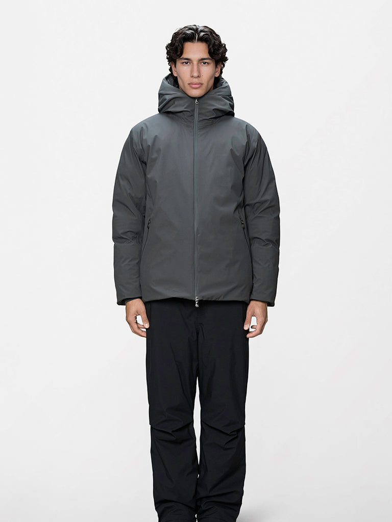 Sarna Puffer Jacket- Dark Grey Rains Jackets