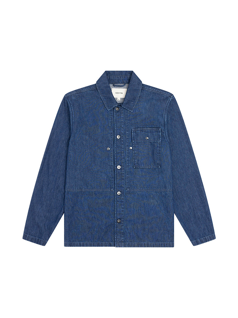 Barra Overshirt- Washed Denim Kestin Shirts