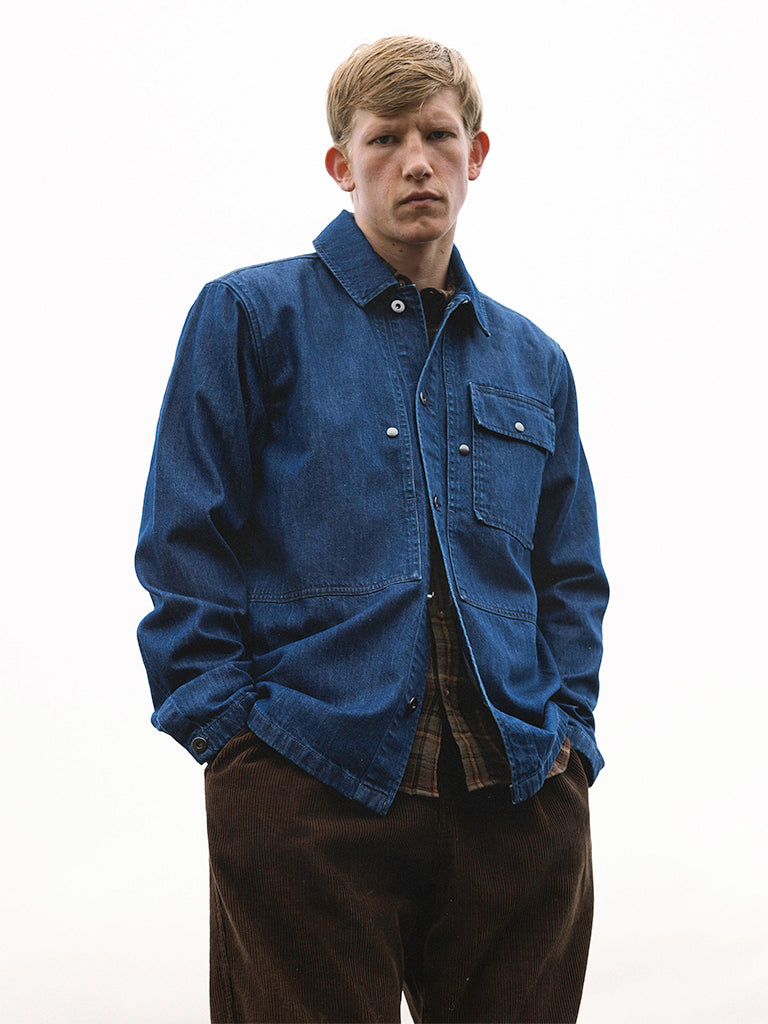 Barra Overshirt- Washed Denim Kestin Shirts