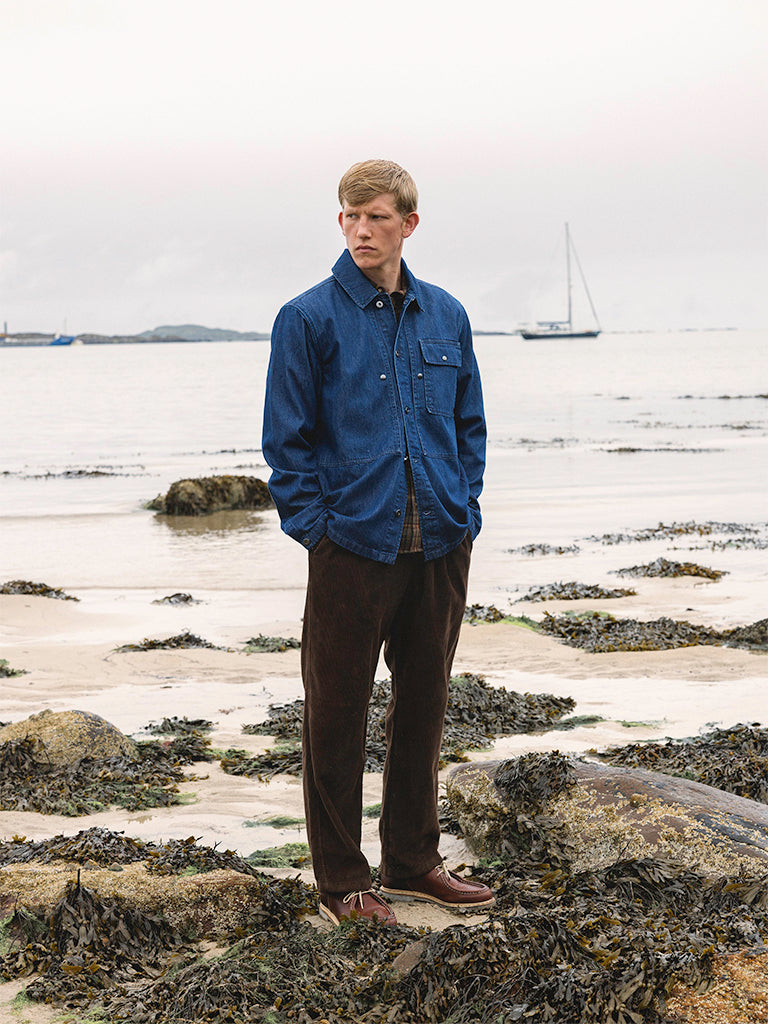 Barra Overshirt- Washed Denim Kestin Shirts