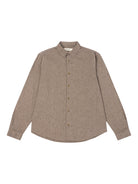 Dirleton Herringbone Shirt- Brown Kestin Shirts