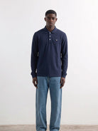 Duck Polo LS- Navy Edmmond Studios Shirts