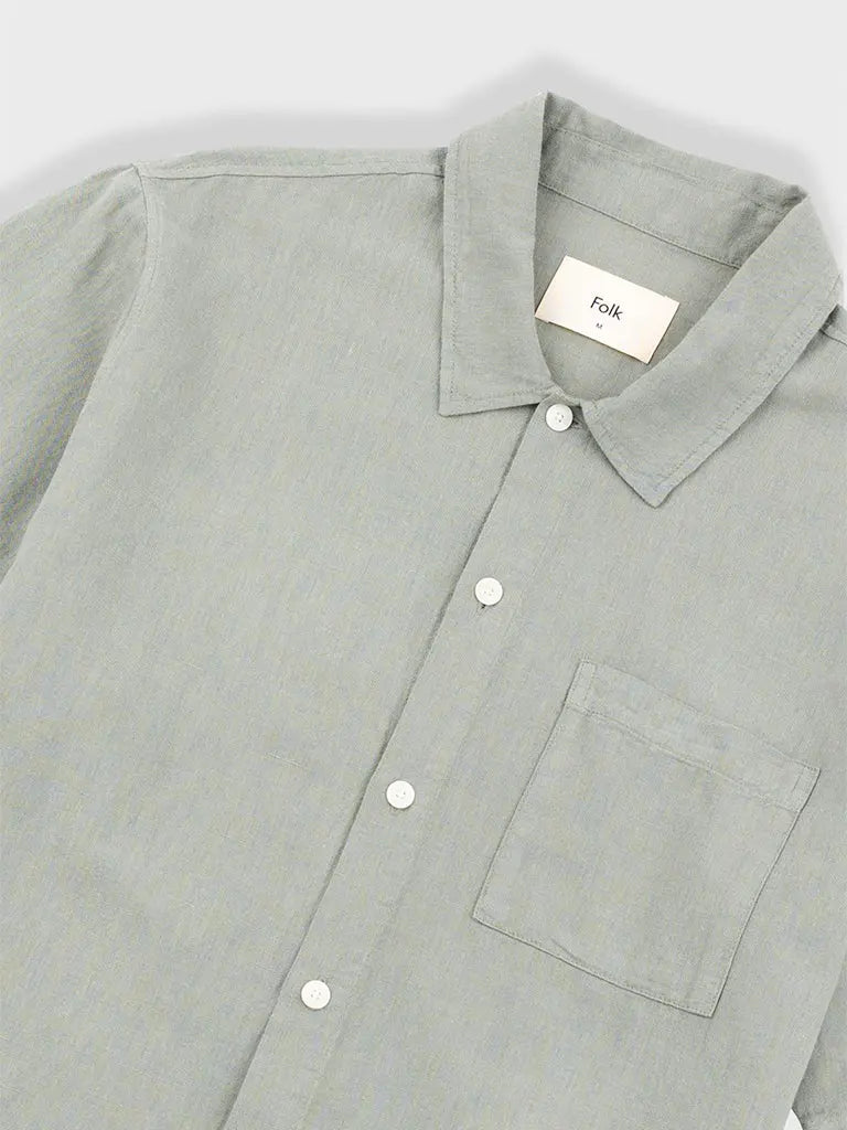 Gabe Shirt- Light Sage Folk