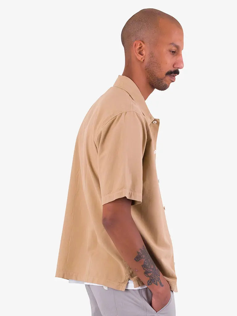 Gabe Shirt- Soft Brown Folk