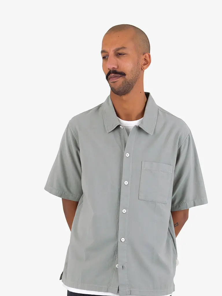 Gabe Shirt- Light Sage Folk