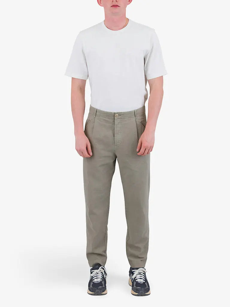 Assembly Pant- Sage Cotton Linen Folk