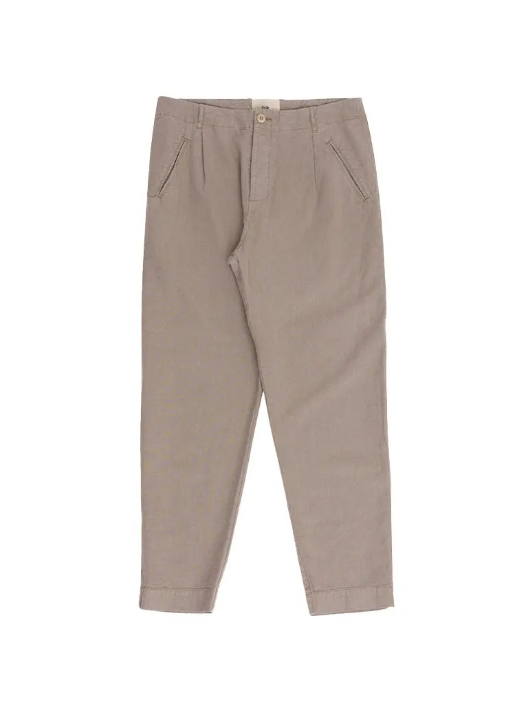 Assembly Pant- Sage Cotton Linen Folk