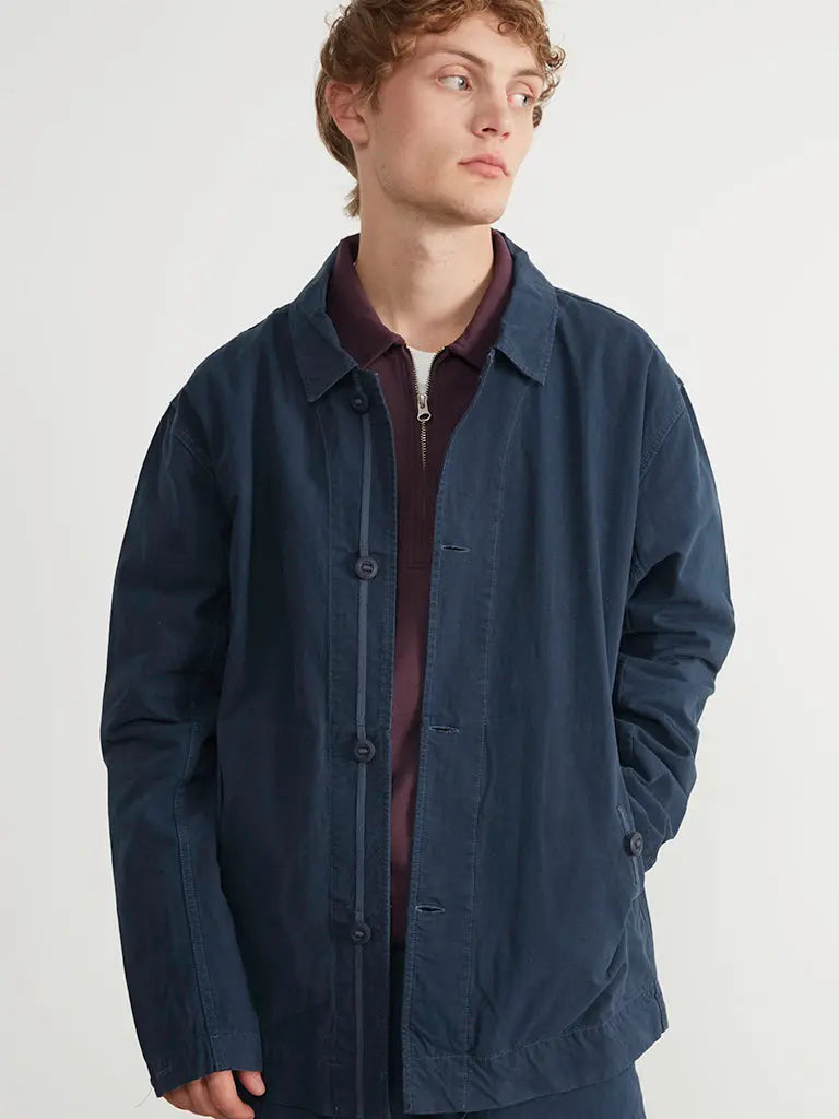 Marvin Lab Jacket- Navy Edmmond Studios