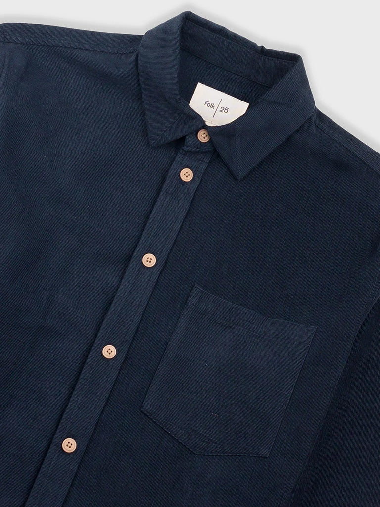 Direction Baby Cord Shirt- Dark Navy Folk Shirts