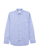 Relaxed Fit Shirt- Blue Texture Folk Shirts
