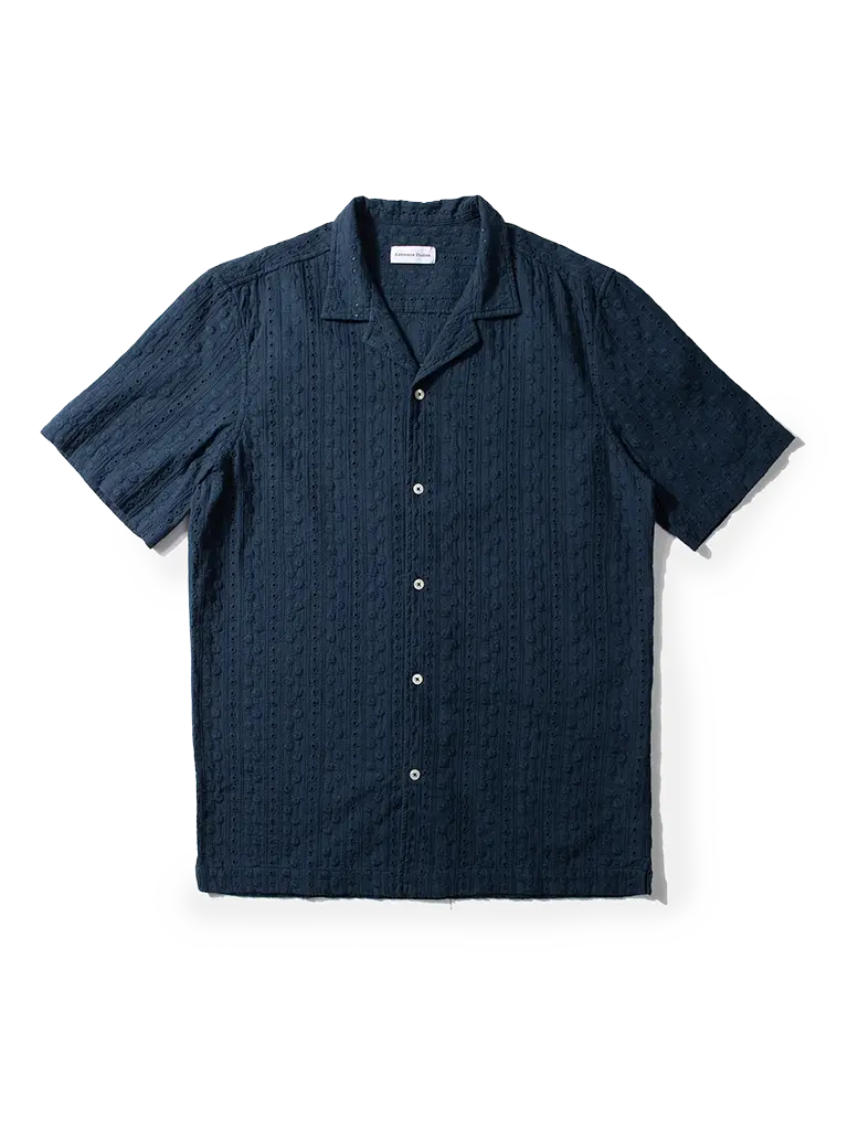 Freedom Short Sleeve Shirt- Navy Edmmond Studios