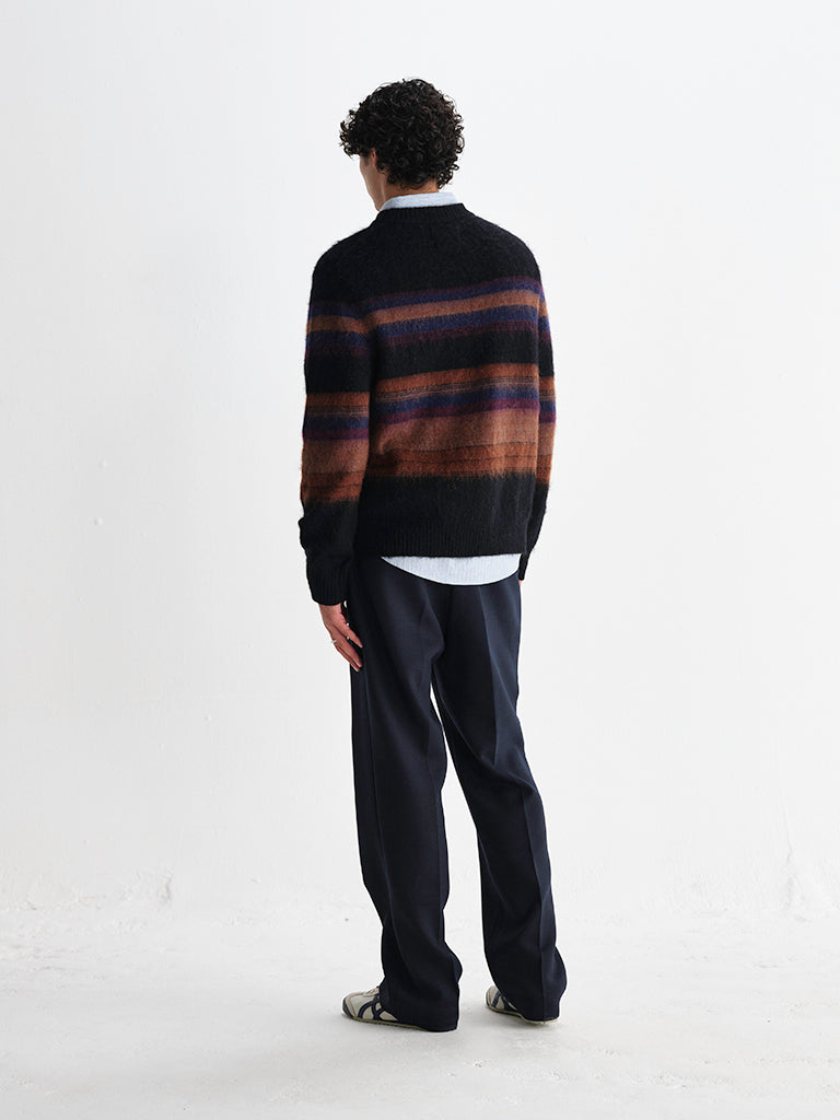 Wilde Crew- Brush Stripe Wax London Sweaters