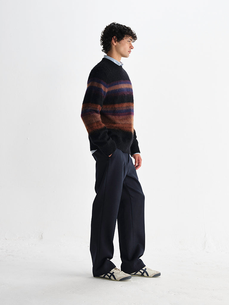 Wilde Crew- Brush Stripe Wax London Sweaters