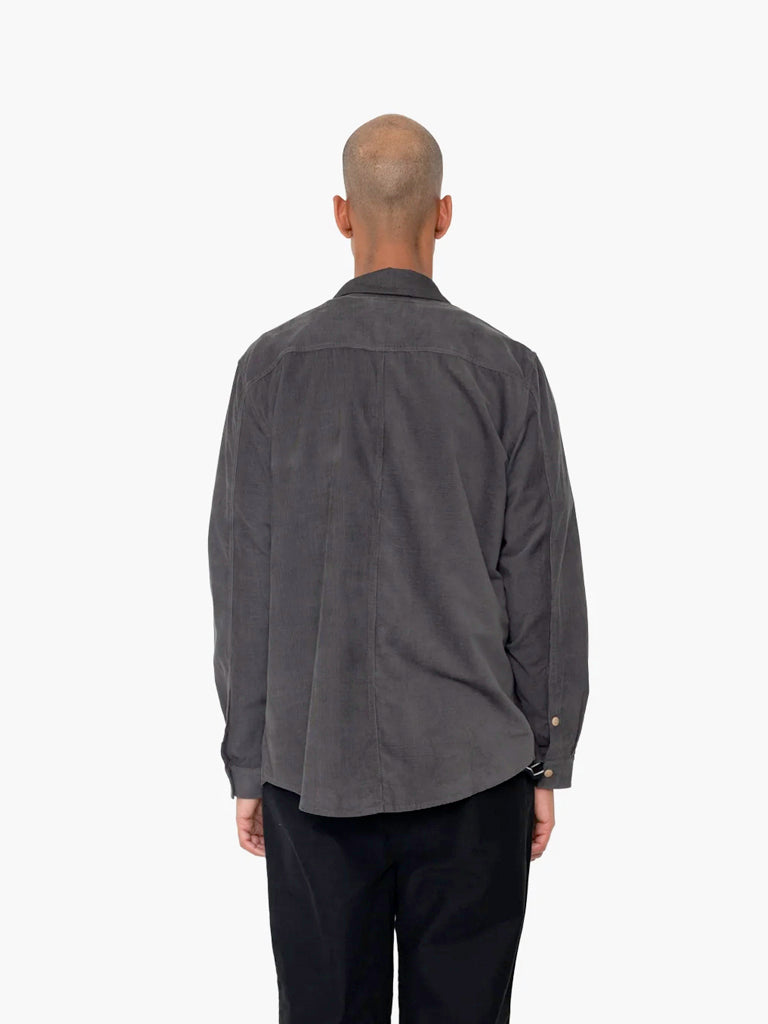 Direction Babycord Shirt- Charcoal Folk Shirts