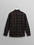 Whiting Overshirt- Teal And Orange Drawn Check Wax London Shirts