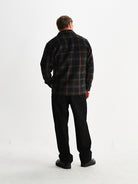 Whiting Overshirt- Teal And Orange Drawn Check Wax London Shirts