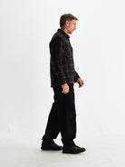 Whiting Overshirt- Teal And Orange Drawn Check Wax London Shirts