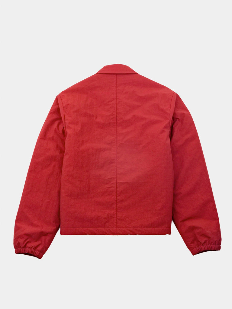 Wadded Bomber- Crimson Ripstop Nylon Folk Jackets