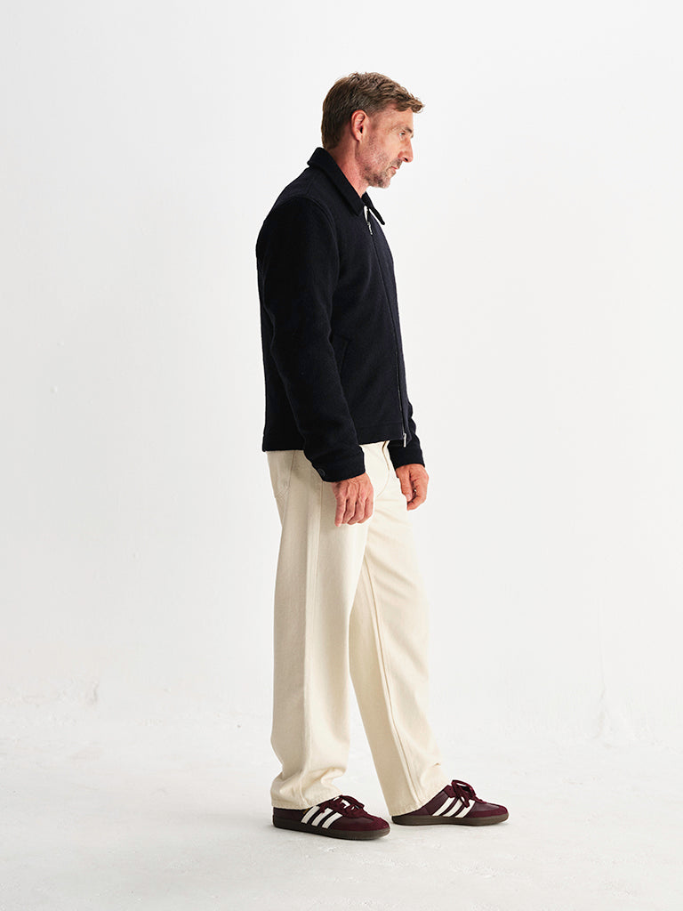 Eldon Wool Jacket- Midnight Navy Boiled Wax London Jackets