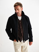 Eldon Wool Jacket- Midnight Navy Boiled Wax London Jackets