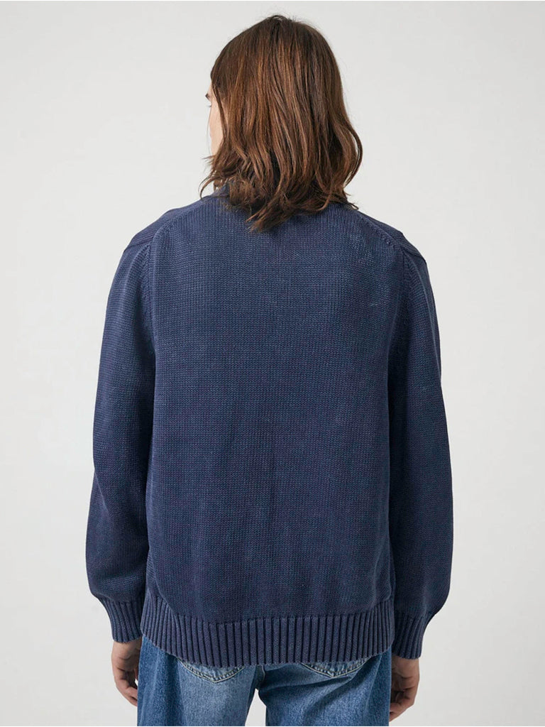 Acid Wash Cardigan- Midnight Corridor Sweaters