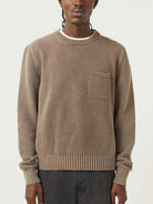 Pocket Crewneck- Brown Corridor Sweaters