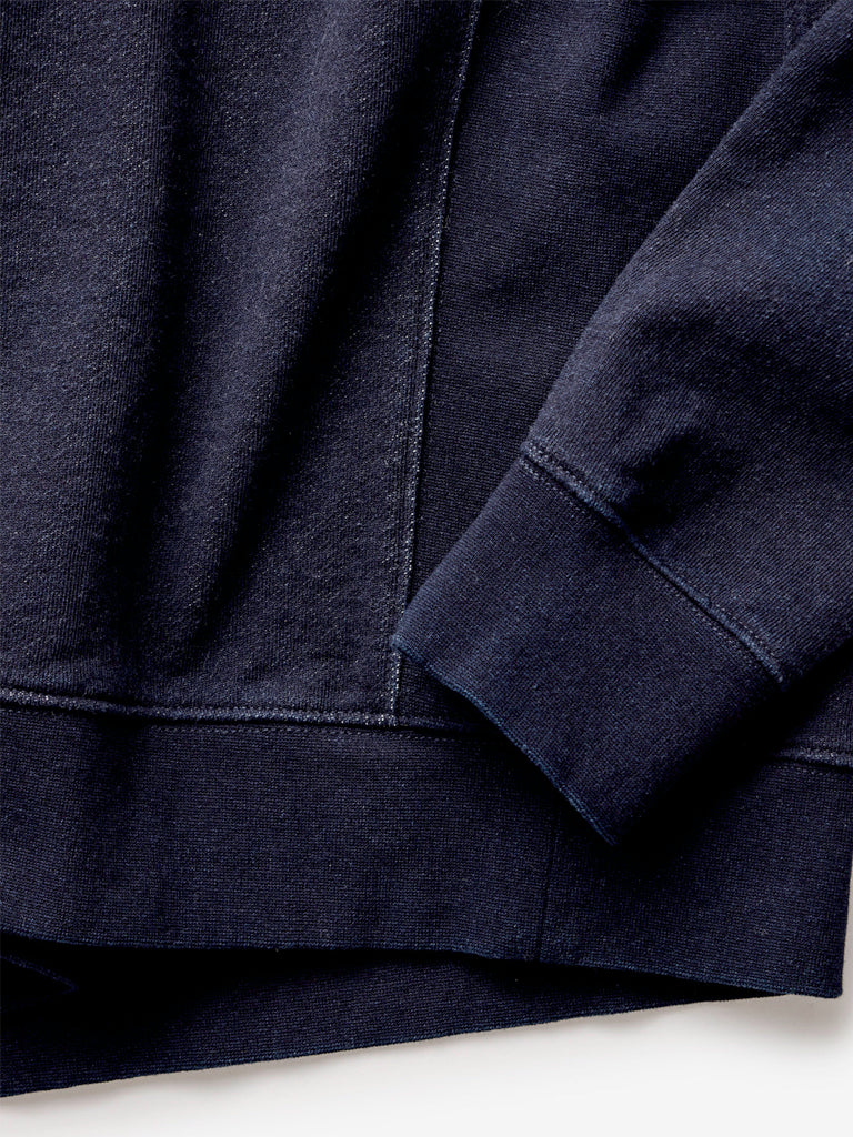 The Après Crew- Rinsed Indigo Terry Taylor Stitch Sweaters
