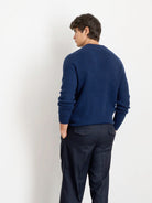 Jordan Sweater- Heather Navy Cashmere Alex Mill Sweaters