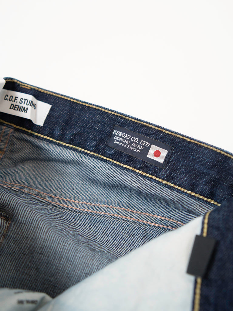 M5 13oz Kuroki Selvedge- Rinsed C.O.F. Studio Denim