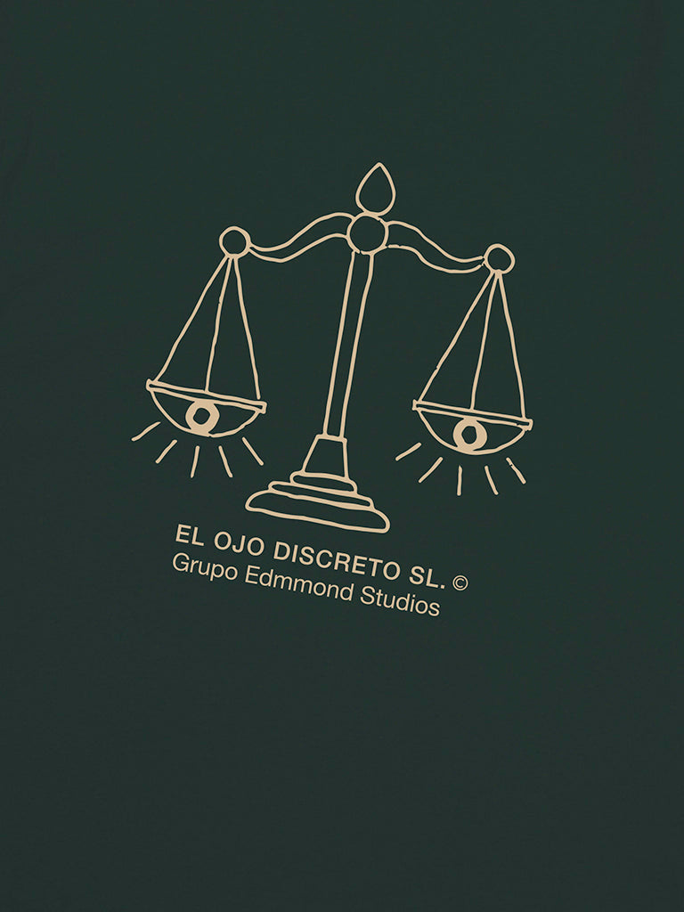 El Ojo Distscreto Tee- Green Edmmond Studios Tee Shirts