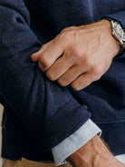 The Après Crew- Rinsed Indigo Terry Taylor Stitch Sweaters