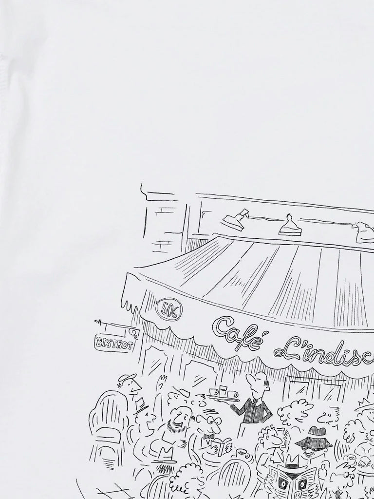 L'Indiscret Shirt- White Edmmond Studios Tee Shirts