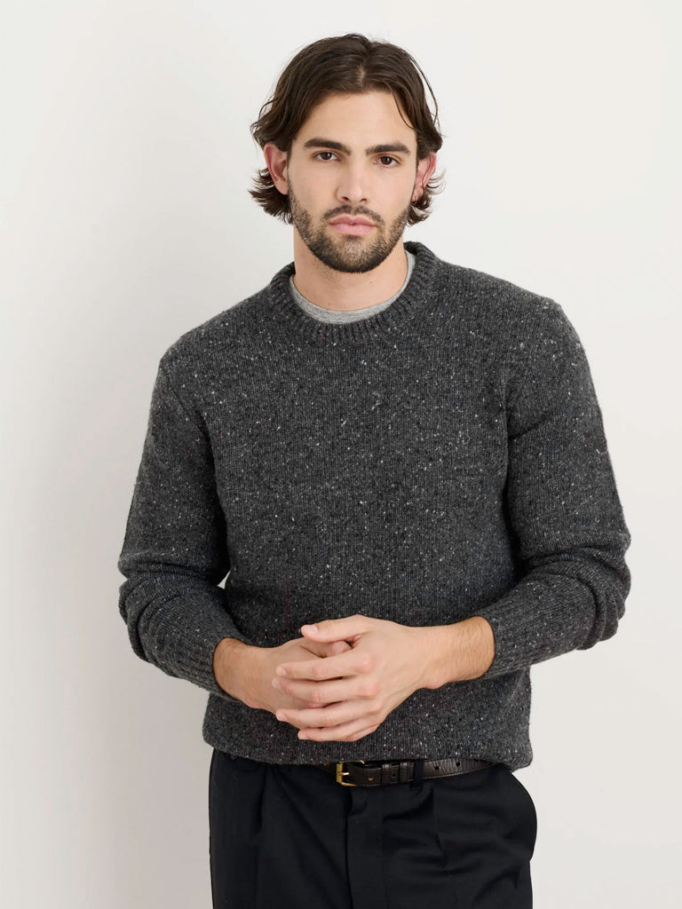 Donegal Crewneck- Charcoal Alex Mill Sweaters