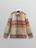 Nolan Overshirt- Natural And Multicolour Check Wax London Jackets