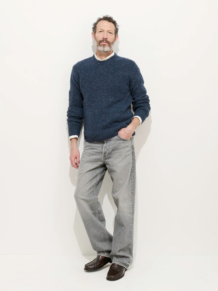 Donegal Crewneck- Navy Alex Mill Sweaters