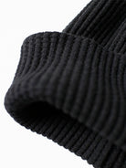 Waffle Knit Cap- Black Jackman Hats