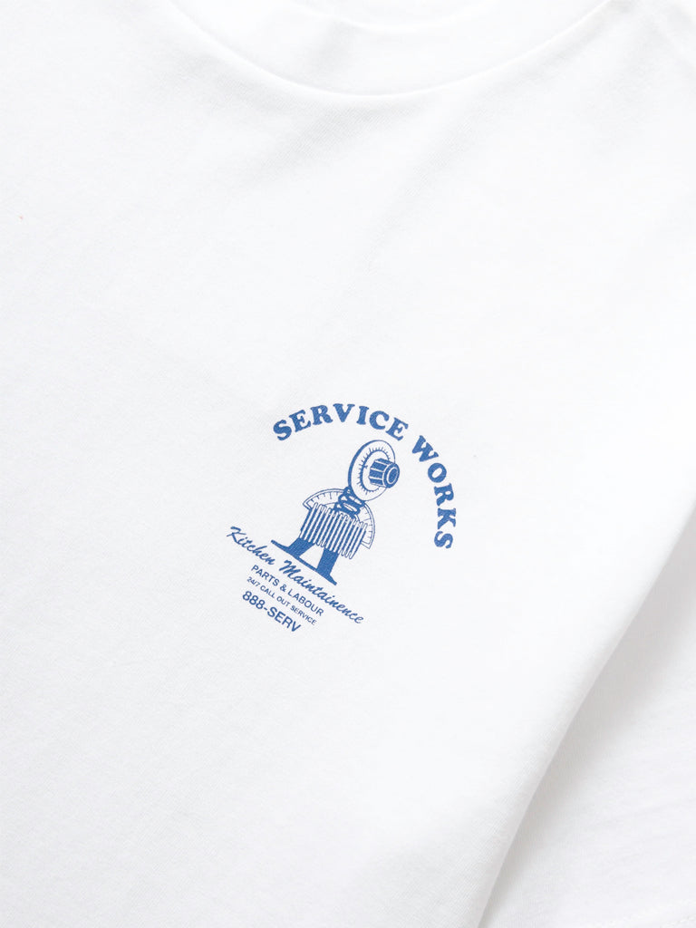 Maintenance Tee- White Service Works Tee Shirts