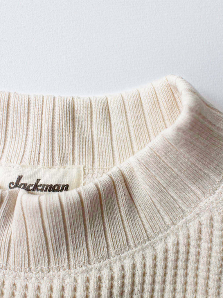 Jackman Waffle Midneck- Ivory – Eames NW